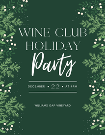 Wine Club Holiday Party 4pm